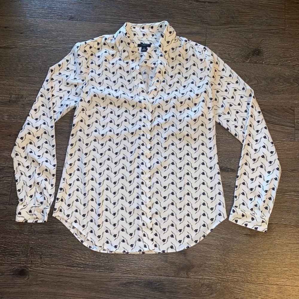 Ann Taylor XSP petite polyester blouse business attire